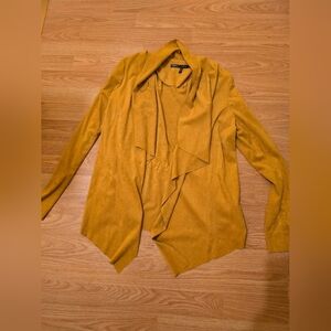 Zara Mustard Draped Women's Blazer